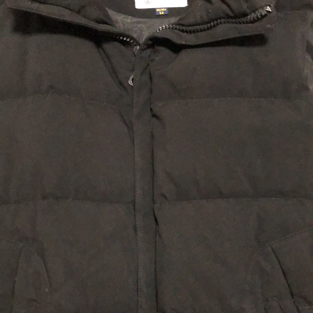 Men's black warm vest jacket - Picture 7 of 9
